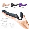 Vibrating Strapon - M - black
